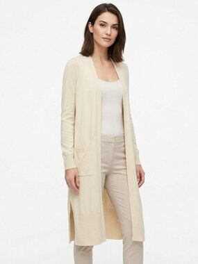 *Banana Republic Long Cream Cardigan
